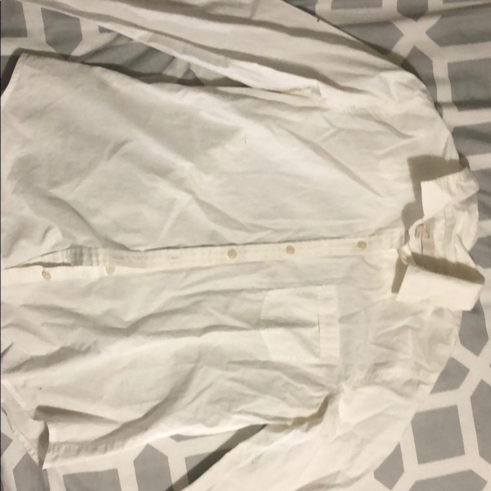 White button down